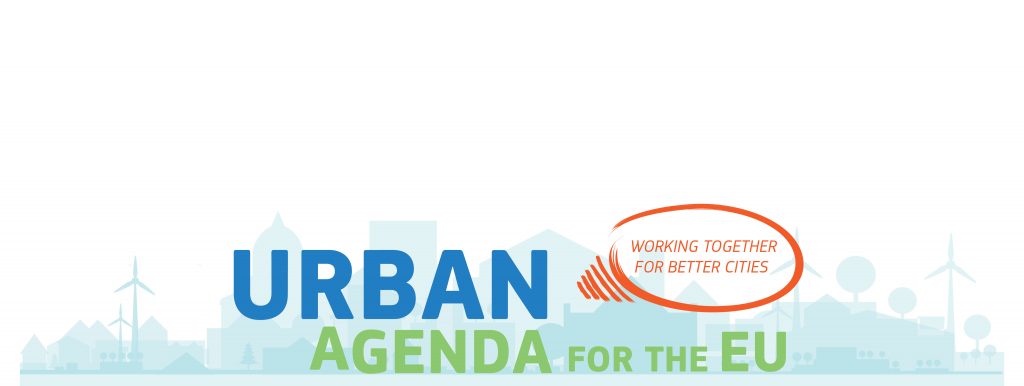 Banner met het logo van de Stedelijke agenda