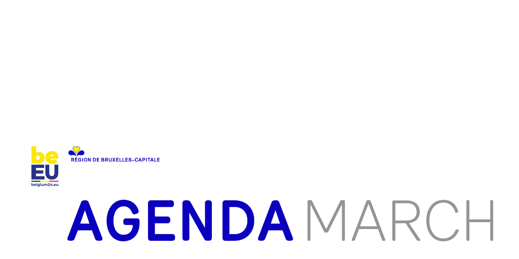 The words "Agenda March" appear alongside the logos of the Region and the Presidency.